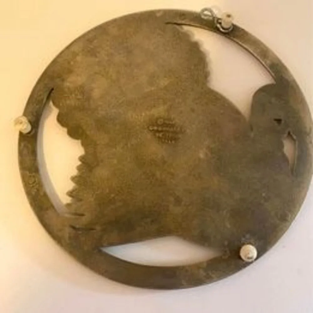 Gorham Silver Plated Turkey / Wall Hanging  Trivet, 1982- Italy [187]